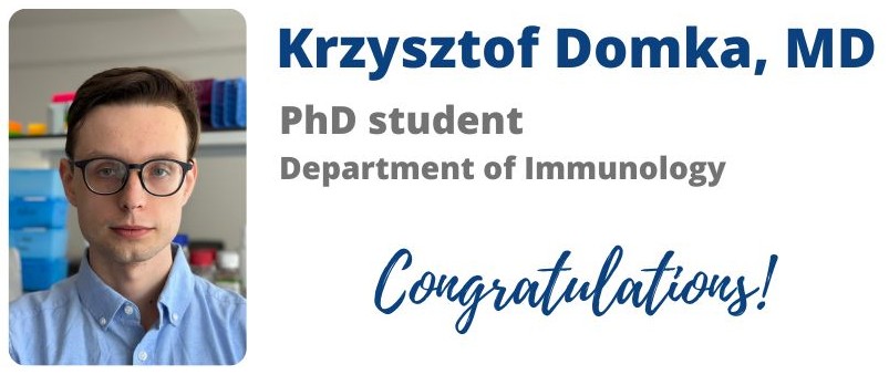 Krzysztof Domka stypendium ENG